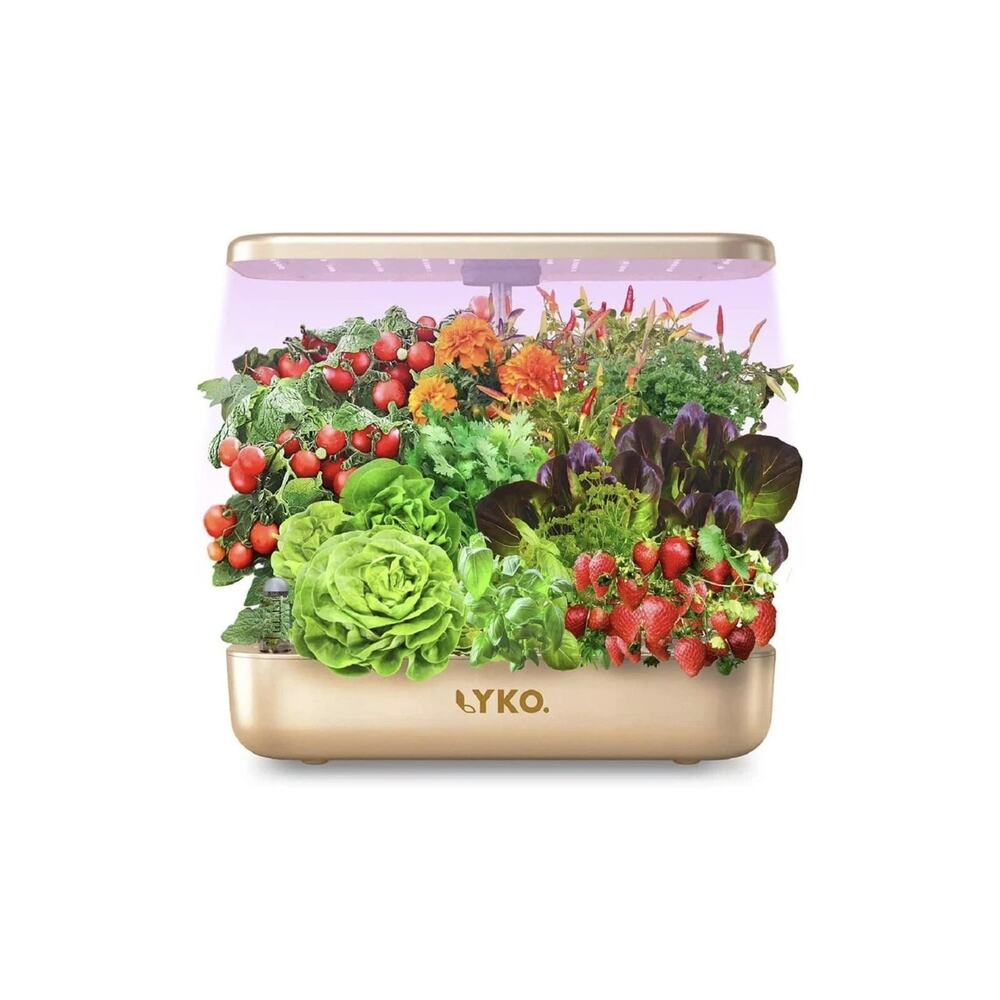 LYKO 12 Pods Hydroponics Growing System Kit, Indoor Garden W/full-spectrum 36w